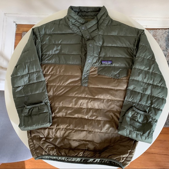 Patagonia Other - Patagonia Snap T Olive/Brown Pullover Jacket